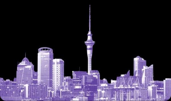 Auckland skyline with the Sky Tower
