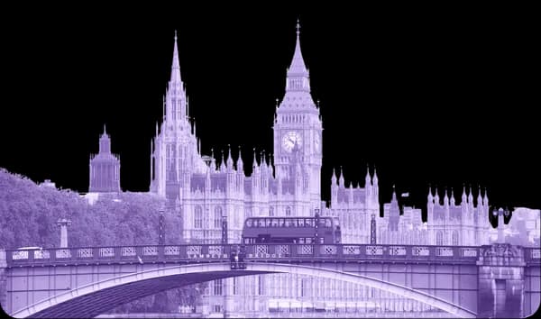 Houses of Parliament and Lambeth Bridge