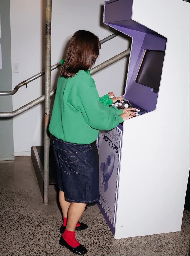 Arcade machine in the Tracksuit office