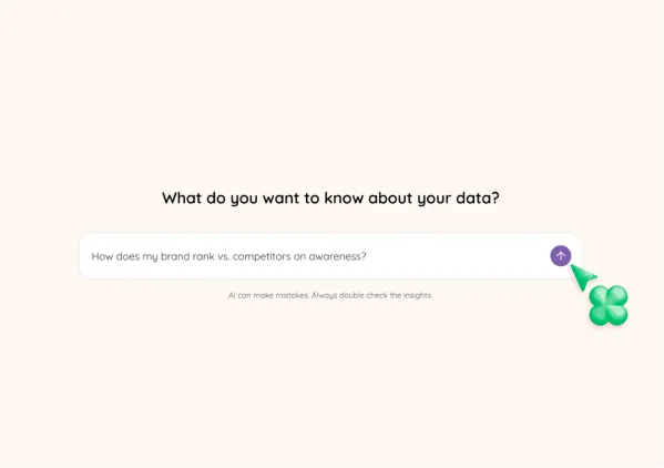 Ask AI prompt asking how the brand ranks versus competitors on awareness
